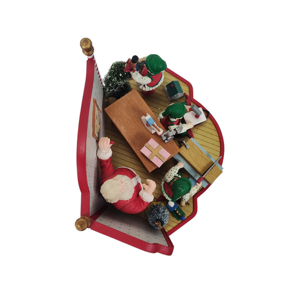 Vintage Animated Musical Santas Workshop We Wish You a Merry Christmas - Picture 8 of 15